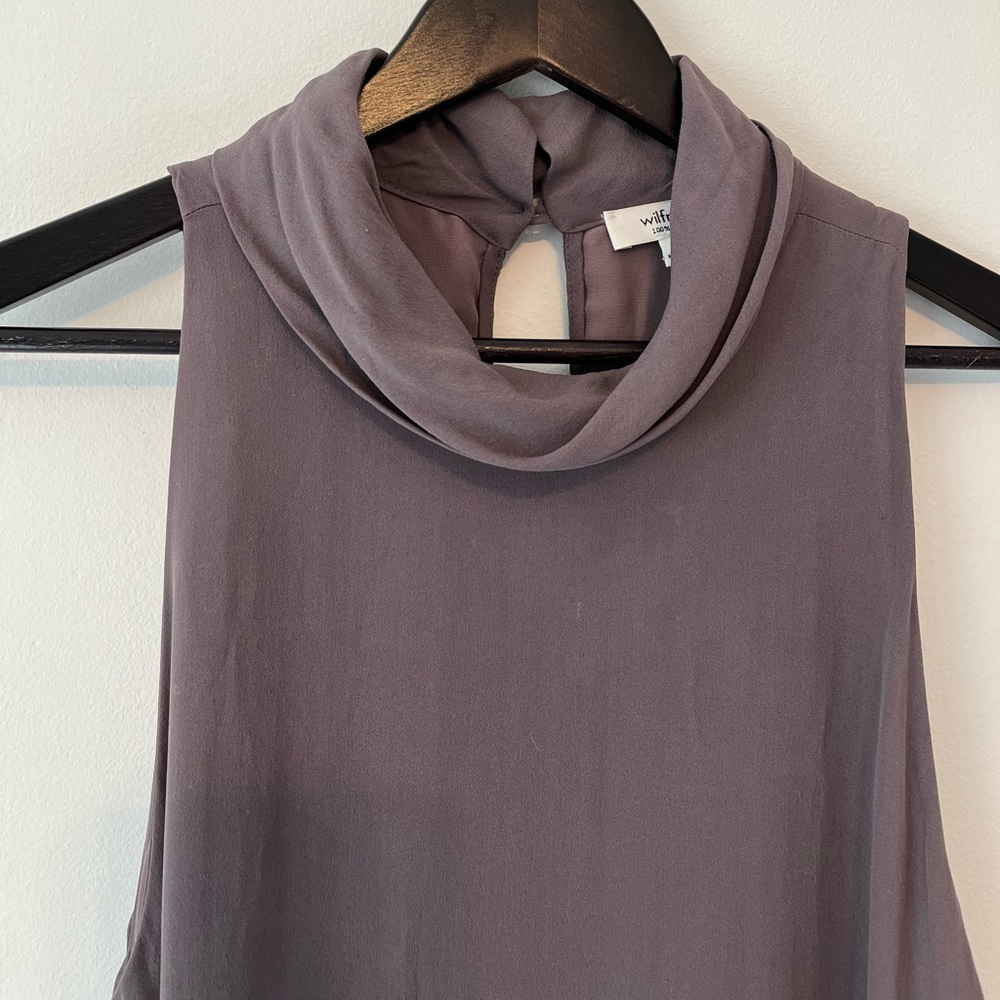 WILFRED 100% Silk Dress with High Neck Size S - Picture 3 of 6